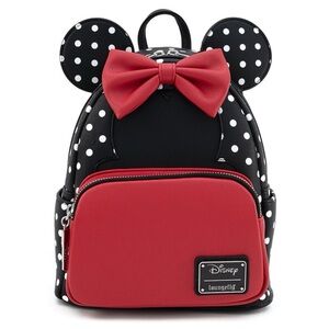 Loungefly Disney Black and Red Polka Dot Backpack